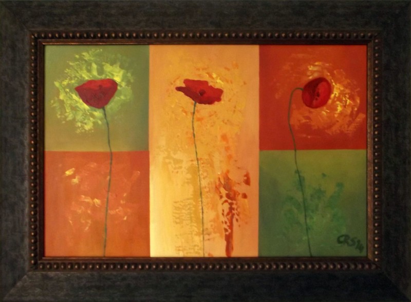 Triple red poppy 2015