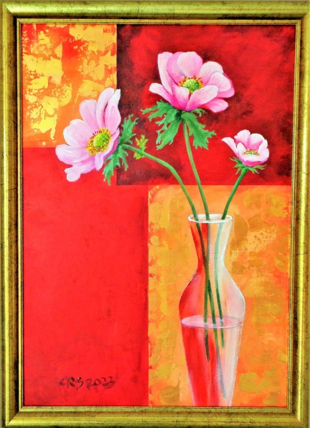 Vase mit Anemonen 2023